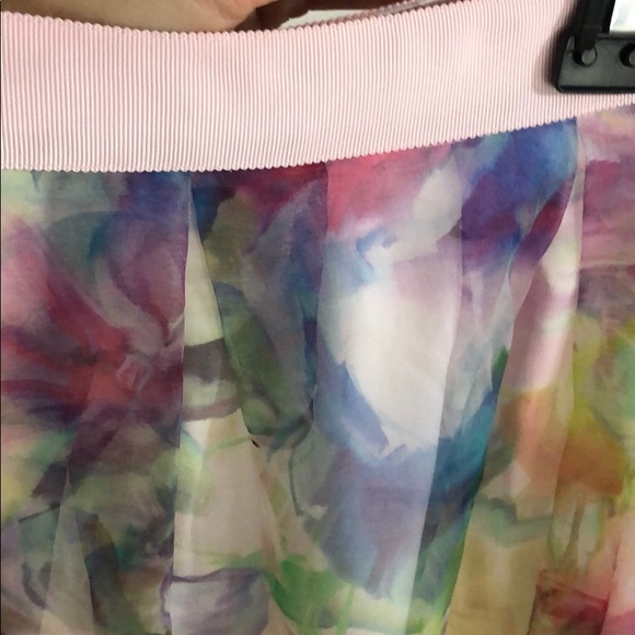 Ted baker  midi length tea skirt size 0 - Picture 9 of 9